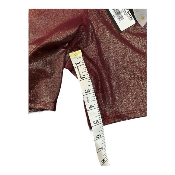 EleVen by Venus Williams Wonder Woman Biker Shorts XS Glitter Red - Picture 4 of 8